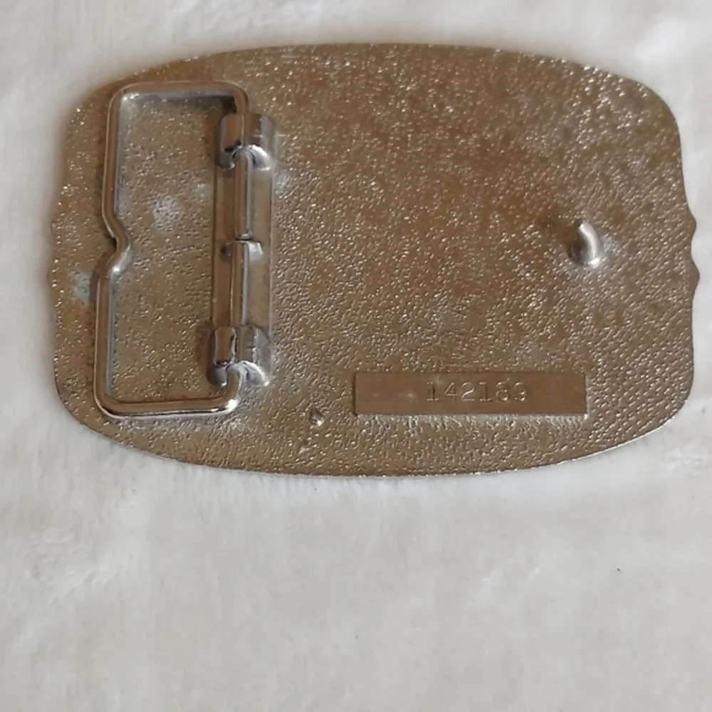 Silvertone Soaring Eagle Belt Buckle - Picture 2 of 5